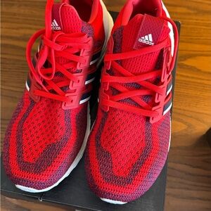 Adidas Kids Red and Black Sneakers